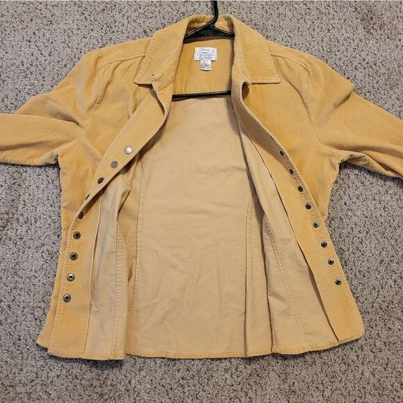Christopher & Banks mustard yellow corduroy button-down jacket - Picture 10 of 10